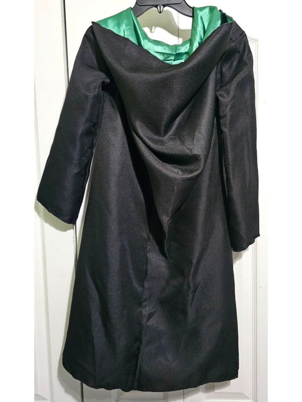 Harry Potter Slytherin Kids Costume 10-12 Robe Cloak Hogwarts and Draco Wand - Picture 6 of 7